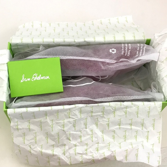 SAM EDELMAN Linnie Velvet Mule Slip On Flat Pink Women’s Size 9 - Picture 15 of 16